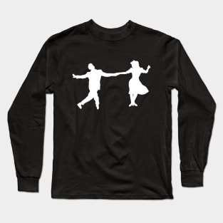 1940's Swing Dancer Silhouettes Long Sleeve T-Shirt